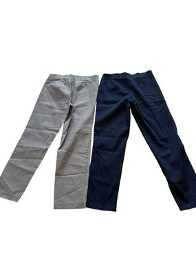 Elle Men's Chinos in Navy and Light Gray - Clean Straight Fit